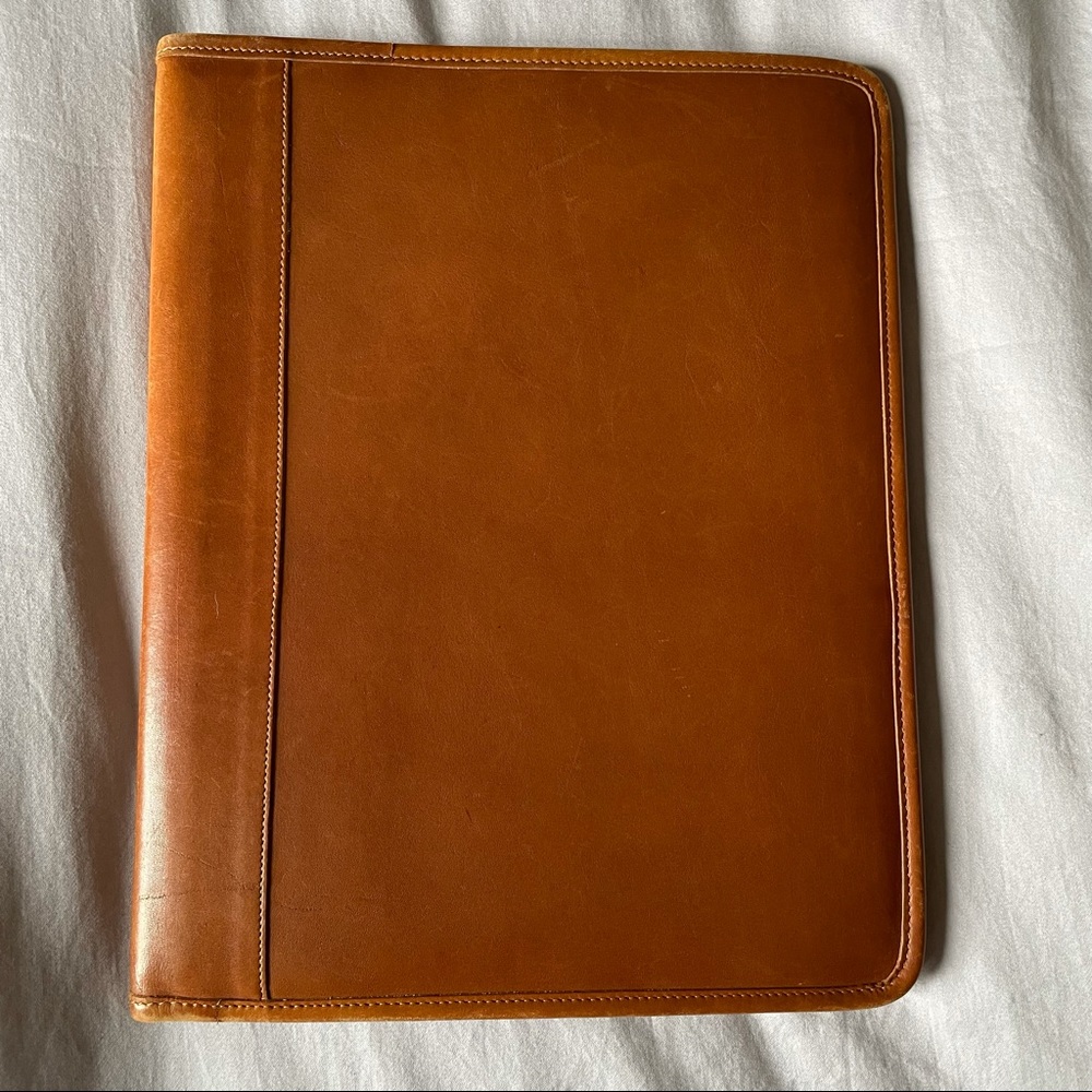 Coach Brown Leather Portfolio Organizer Folder